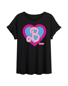 Детская струящаяся футболка The Movie Heart Crest, черный Barbie