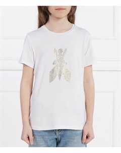 Футболка Maglia Regular Fit, белый Patrizia pepe