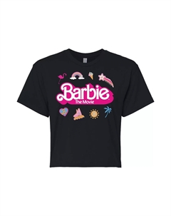 Укороченная футболка The Movie Icons для юниоров, черный Barbie