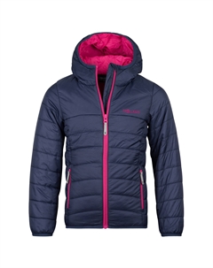 Куртка из синтетического волокна Girl's Eikefjord, цвет Navy/Fireberry Trollkids
