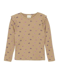 Лонгслив Longsleeve, светло-коричневый Minymo®