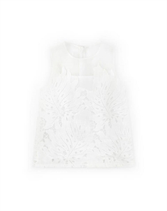 Блуза Ärmellose Bluse, белый Gulliver