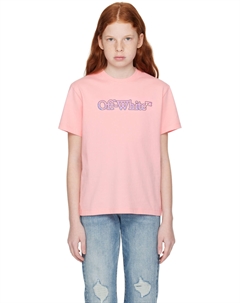 Детская розовая футболка Big Bookish Off-white