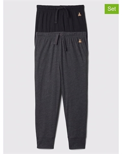Спортивные штаны 2er-Set: Sweathosen, цвет Anthrazit/Schwarz Gap