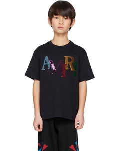 Детская футболка с пайетками в шахматном порядке Amiri