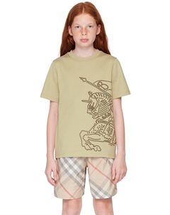 Детская футболка цвета хаки EKD Burberry