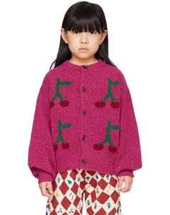 Детский розовый кардиган «Bobo Cherry» Bobo choses