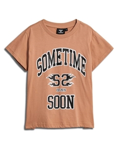 Футболка T-Shirt S/S Stshazel Mädchen, цвет CAFE AU LAIT Sometime soon