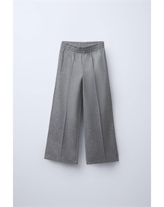 Брюки в тонкую полоску, серый мергель Zara