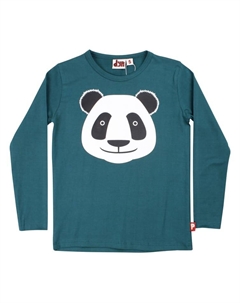 Лонгслив Langarmshirt Panda, синий Danefae