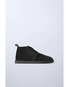 Кожаные ботинки, черный Zara