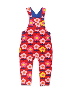 Тканевые брюки Latzhose mit Retro Blumen Druck, розовый Toby tiger