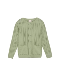 Кардиган Strickjacke MIKnit Cardigan LS 123391KW lässiger Cardigan, зеленый Minymo®