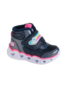 Сапоги Heart Lights - Brilliant Rainbow, темно-синий Skechers