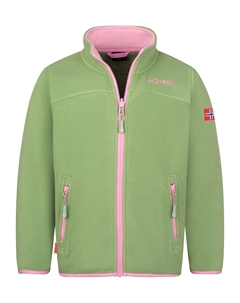 Флисовая куртка Oppdal XT, цвет Grün/Rosa Trollkids