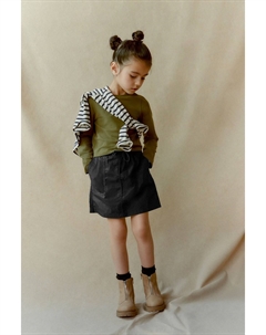 Юбка карго с карманами в парашютном стиле, черный Next