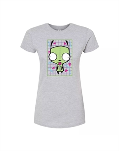 Облегающая футболка Invader Zim Gir для юниоров, серый Licensed character