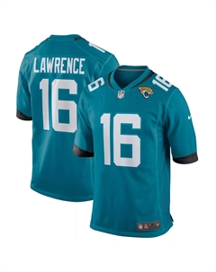 Молодежная игровая майка Trevor Lawrence Teal Jacksonville Jaguars 2021 драфта НФЛ в первом раунде Nike