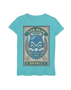 Футболка с рисунком синего духа для девочек 7–16 лет «Аватар: Последний маг воздуха» Licensed character