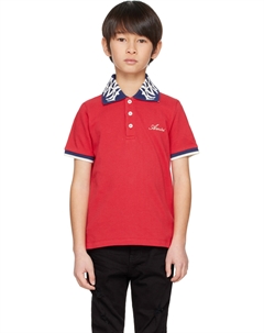 Детское красное поло MA Amiri