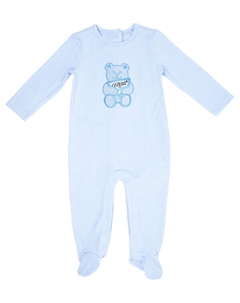 Комбинезон детский с медведем, голубой Guess