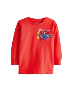 Лонгслив Shirt, красный Next