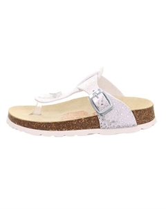 Шлепки Leder-Zehentrenner, серебряный Superfit