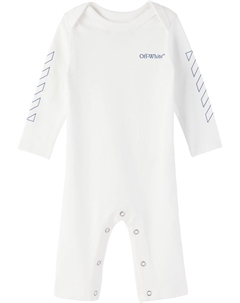 Детский белый комбинезон Bookish Diag Off-white