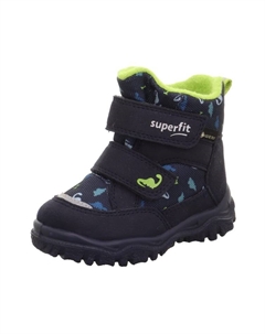 Сапоги Winterstiefel HUSKY1, цвет Blau/Hellgrün Superfit