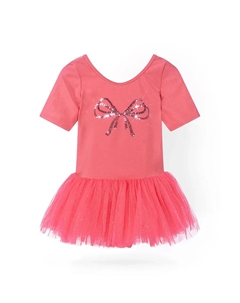 Платье для маленькой девочки ПЛАТЬЕ БАЛЕРИНА С ПАЙЕТКАМИ, розовый Konges slojd