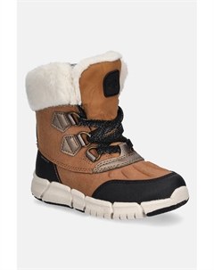 Детские зимние ботинки FLEXYPER AB, коричневый Geox