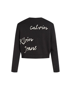 Детский свитер, черный Calvin klein jeans
