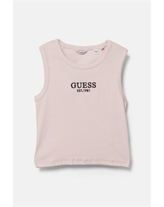 Топы для мальчиков и девочек, розовый Guess