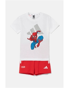 Хлопковый костюм для новорожденных MRVL, красный Adidas