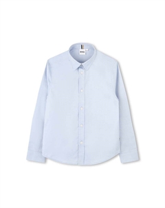 Хлопковая рубашка для детей, синий Boss