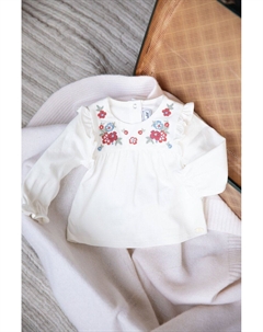 Детская футболка с длинными рукавами, бежевый Tartine et chocolat