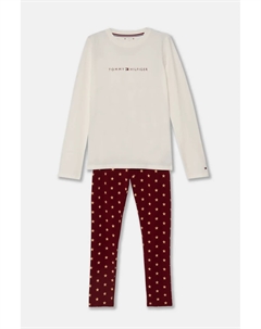 Детская пижама, гранатовый Tommy hilfiger