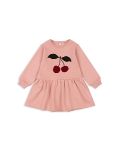 Платье для маленькой девочки LOU TERRY SWEAT DRESS OCS, розовый Konges slojd