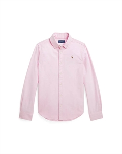 Хлопковая рубашка для детей, розовый Polo ralph lauren