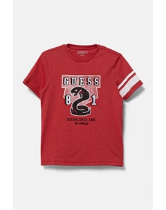 Хлопковая футболка для детей, красный Guess