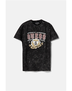 Хлопковая футболка для детей, черный Guess