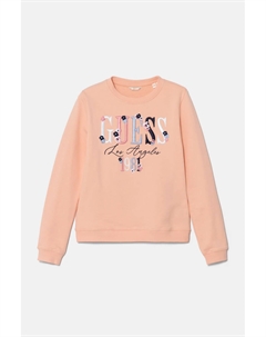 Детская хлопковая толстовка, оранжевый Guess