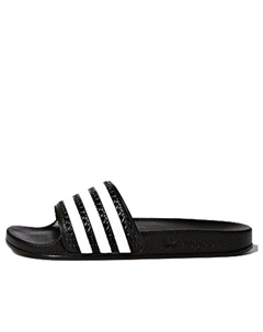 Тапочки adilette slide j 'black white', черный Adidas