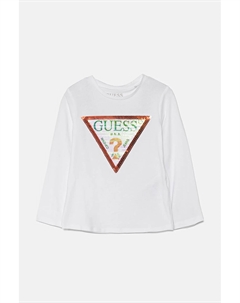Детская футболка с длинными рукавами, белый Guess
