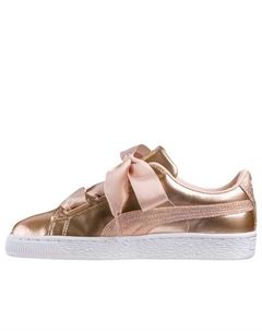 Кроссовки basket heart lunar lux 'cream tan', золотой Puma