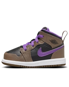 Кроссовки 1 mid 'purple mocha', зеленый Air jordan