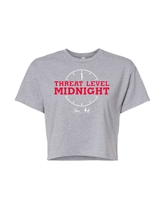 Укороченная футболка The Office Midnight для юниоров, серый Licensed character