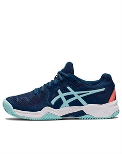 Кроссовки gel resolution 8 'light indigo clear blue', синий Asics