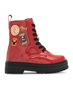 Ботильоны на шнуровке, красный Mickey&friends