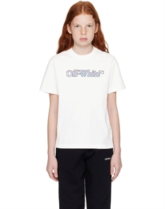 Детская белая футболка Big Bookish Off-white